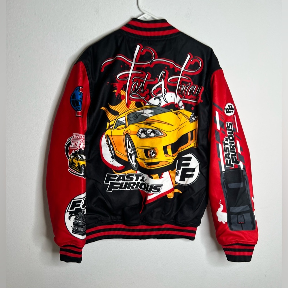 Fast And The Furious  Letterman Wool Mens Jacket Size Large New - Picture 2 of 11